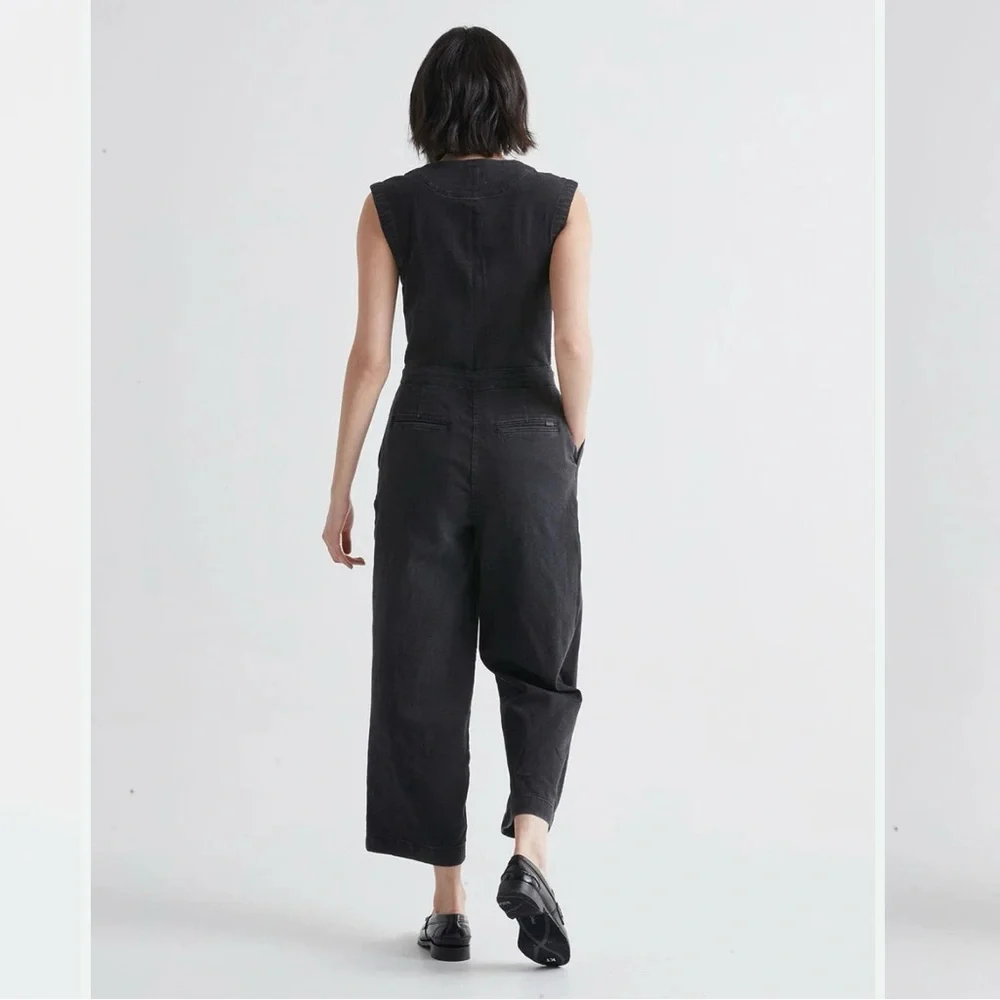 NWT-DUER - Performance Denim Tailored Jumpsuit - Picture 3 of 10